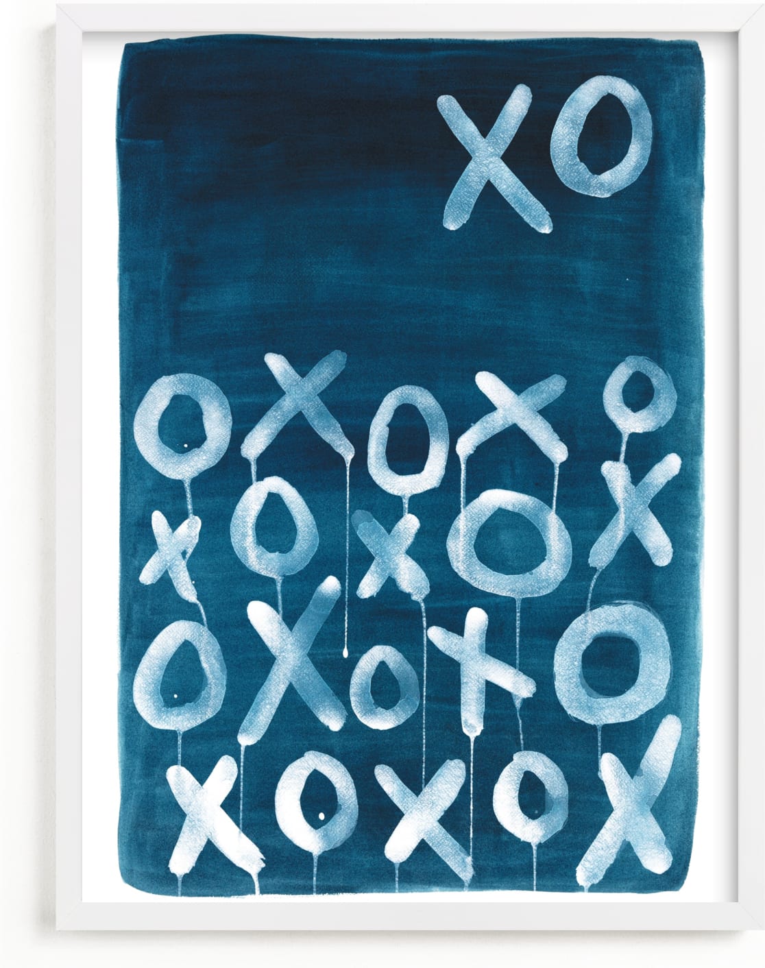 This is a blue art by Michelle Owenby Design called XO Lunar.