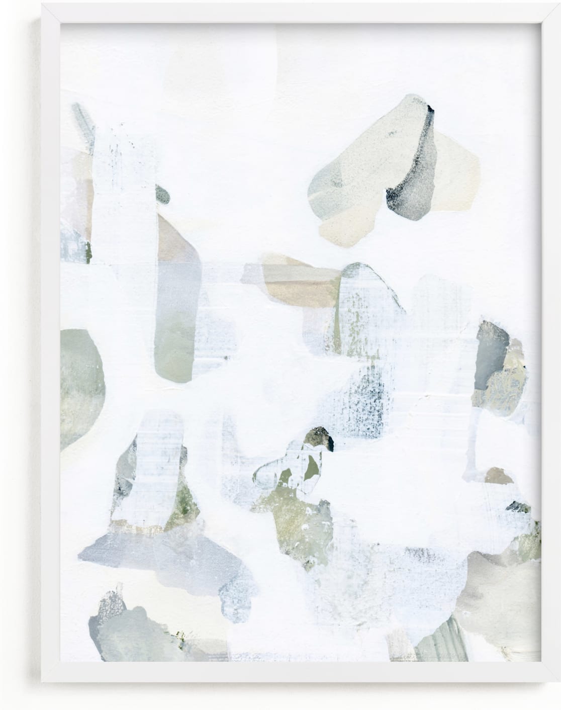 This is a white art by Ashleigh Ninos called Fragment.