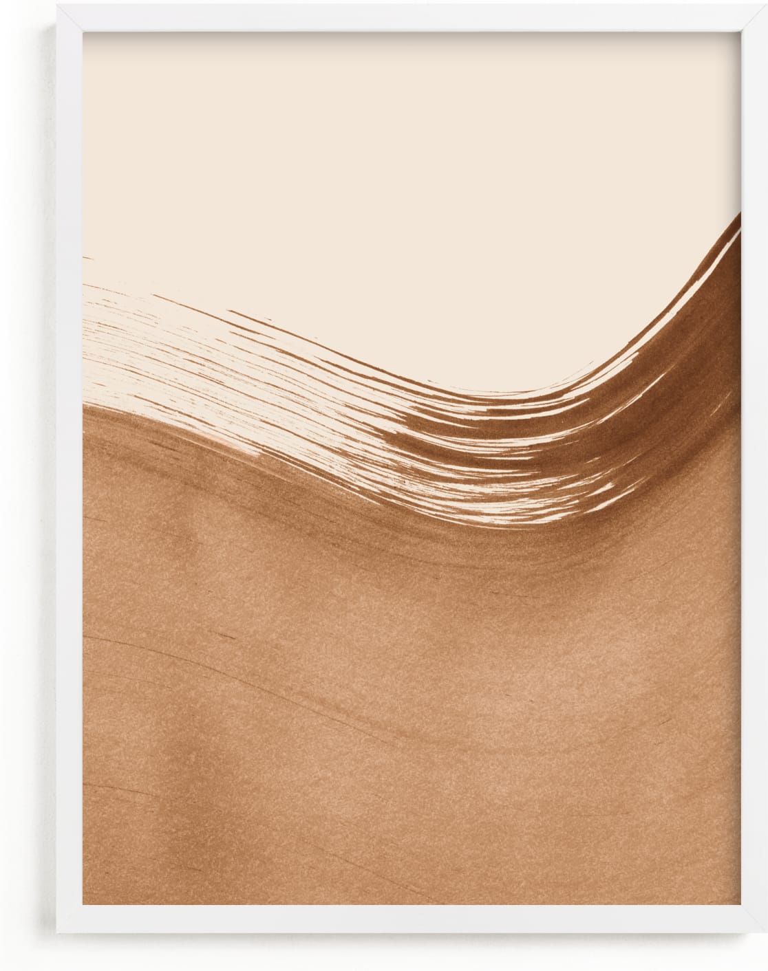 This is a brown art by Melissa Selmin called Boundary No. 2.