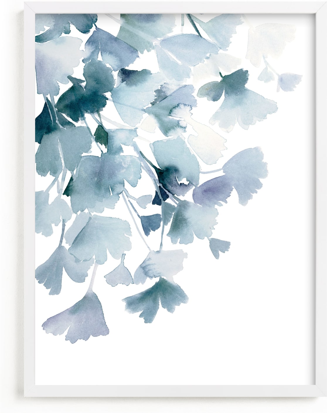 This is a blue art by Yao Cheng Design called Blue Ginkgo.