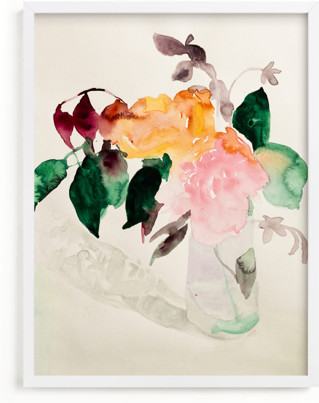 This is a colorful art by Betsyness Studio called Peonies.