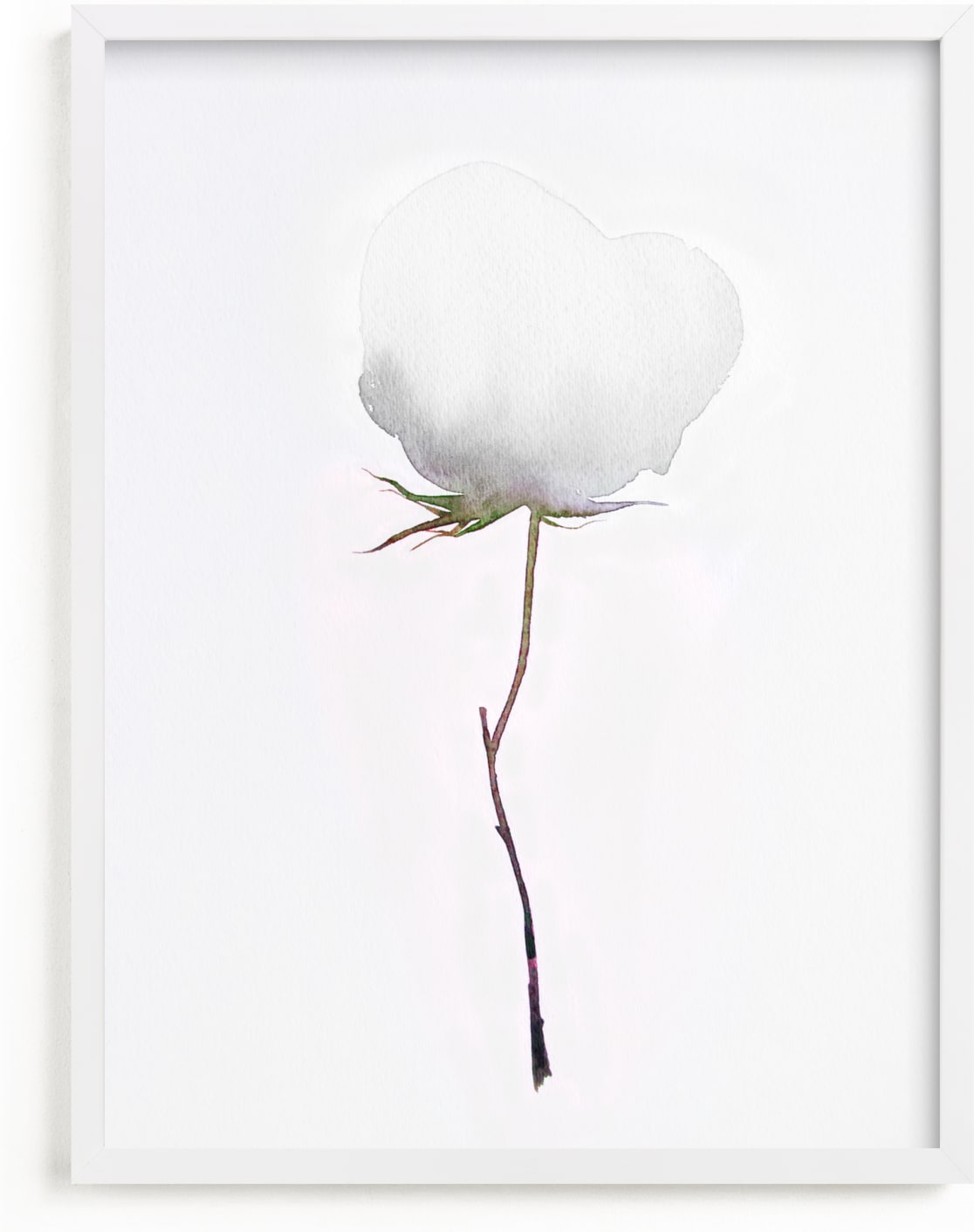 This is a white art by jinseikou called Budding Peony.