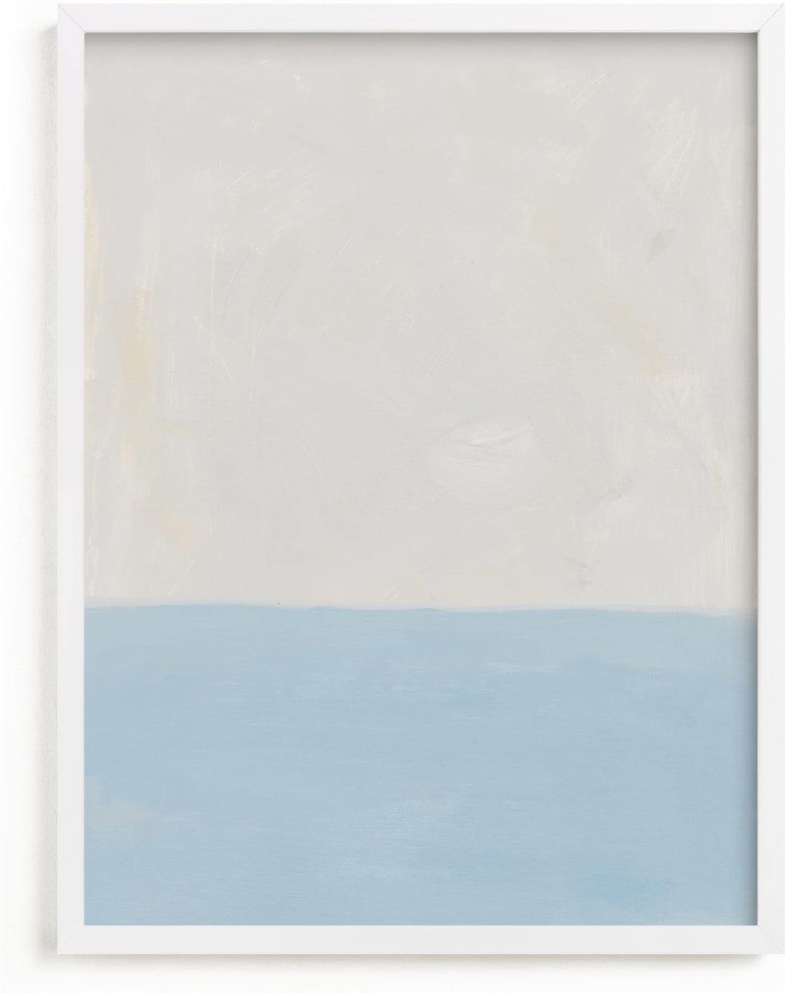 This is a blue art by Amanda Phelps called Calm At Sea.