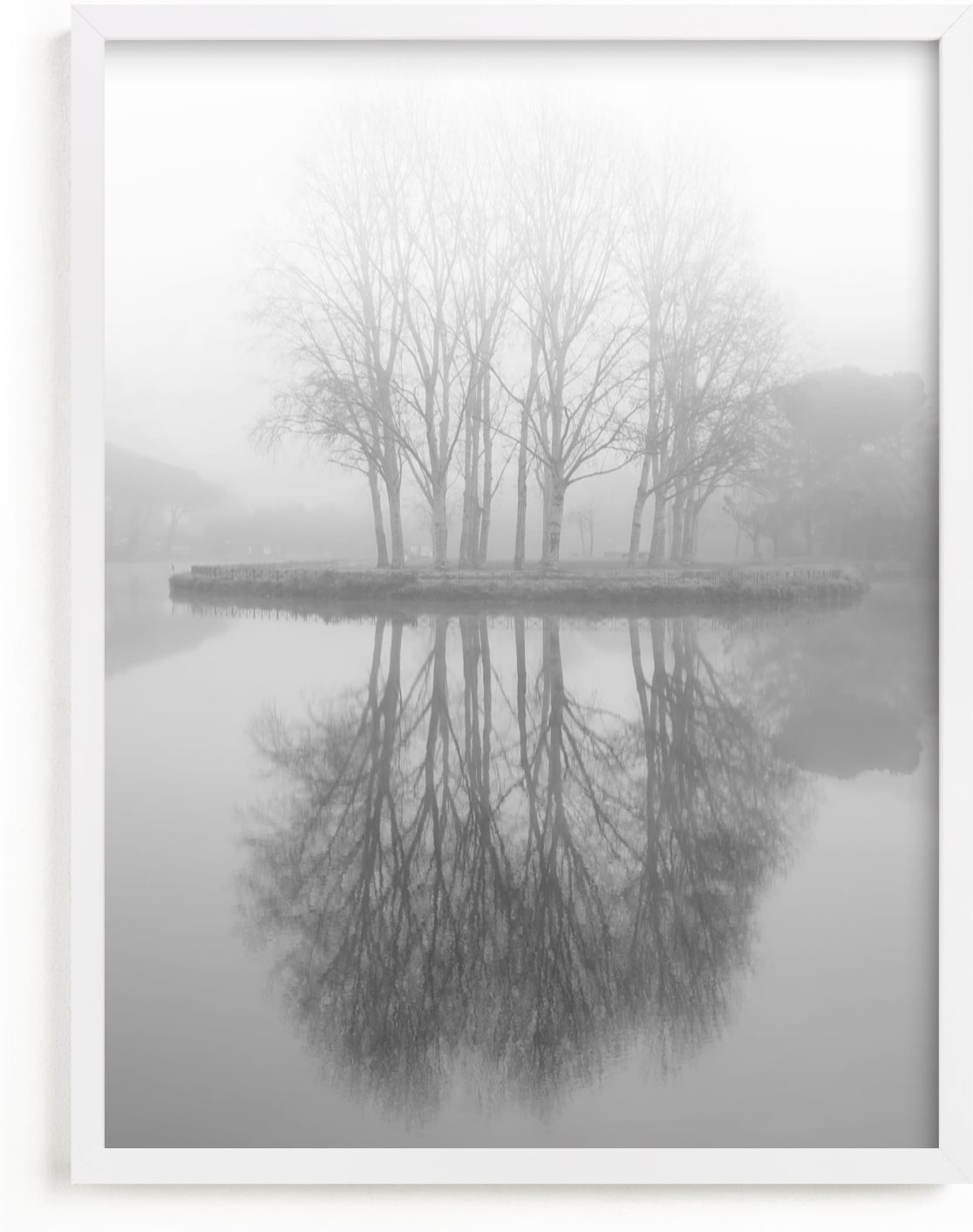 This is a black and white art by Massimiliano Massimo Borelli called Real Reflections.