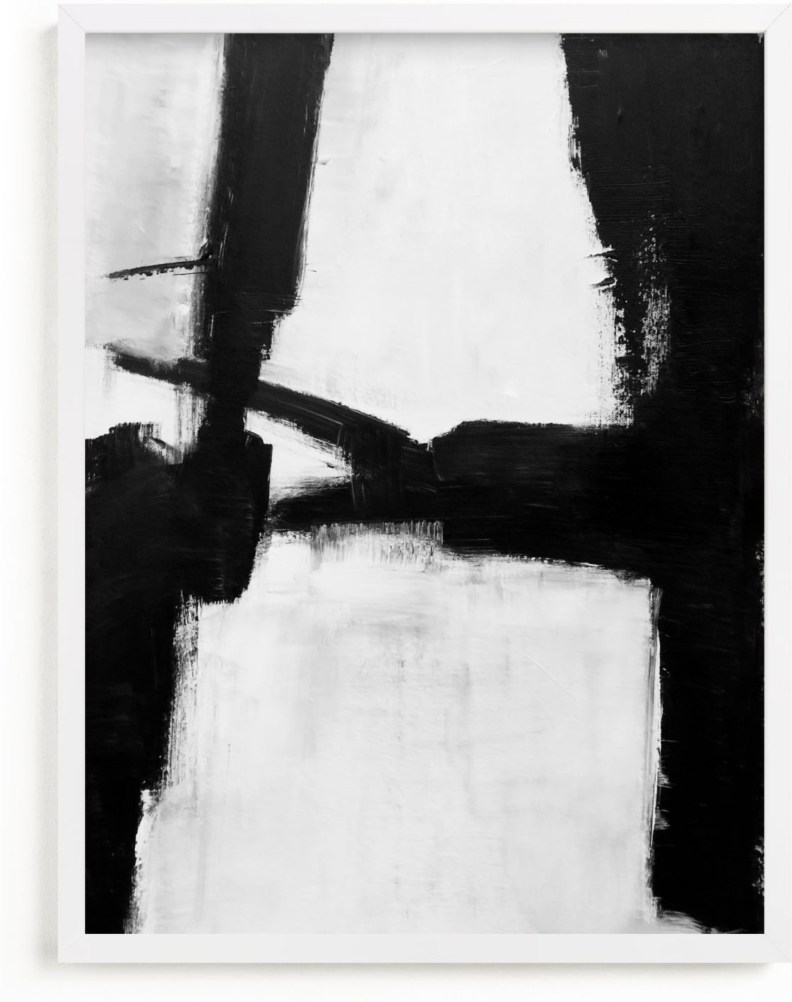 This is a black and white art by Ilana Greenberg called Gentle Embrace.
