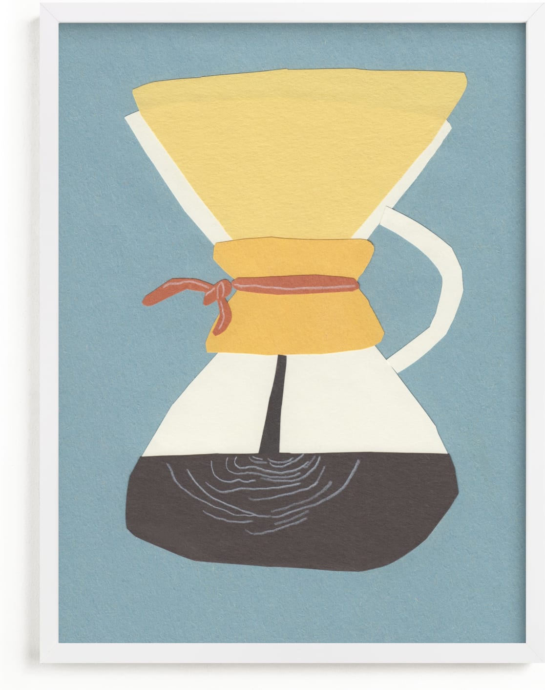 This is a blue art by Elliot Stokes called Coffee Maker.