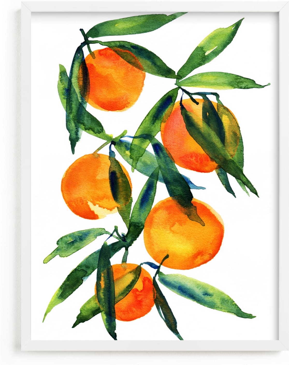 This is a colorful art by Alexandra Dzh called Tangerine.