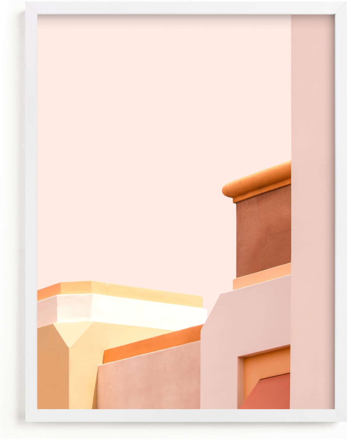 This is a pink art by Lisa Sundin called Urban Desert Series 1.