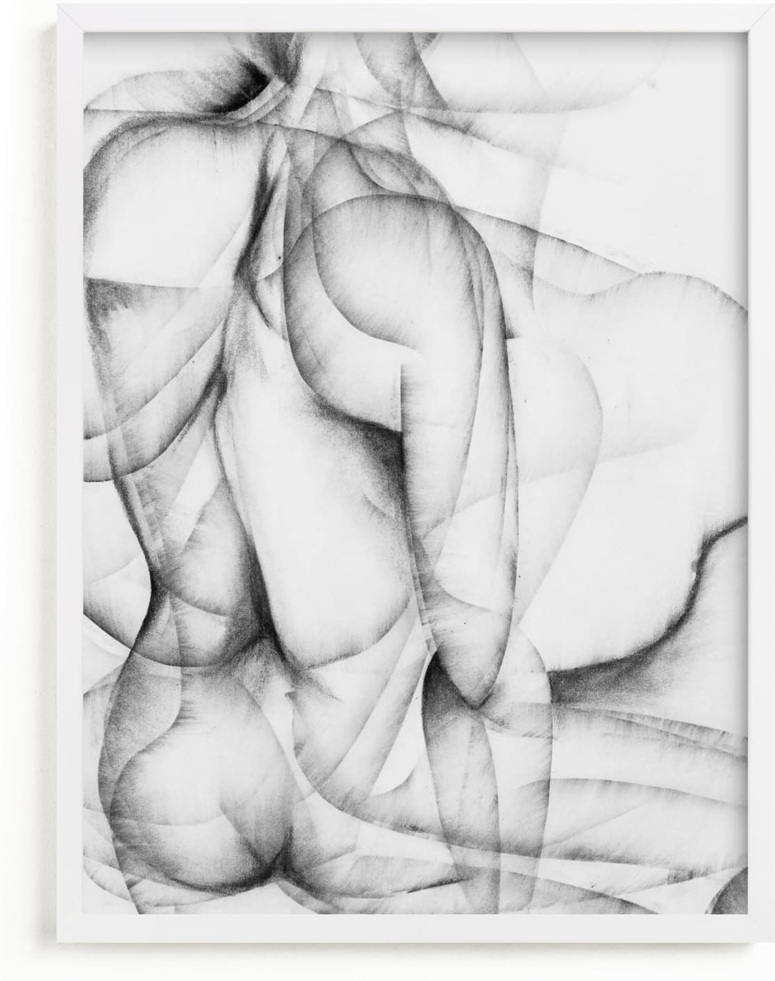 This is a black and white, grey, black art by Karen Kaul called More Alike than Not.