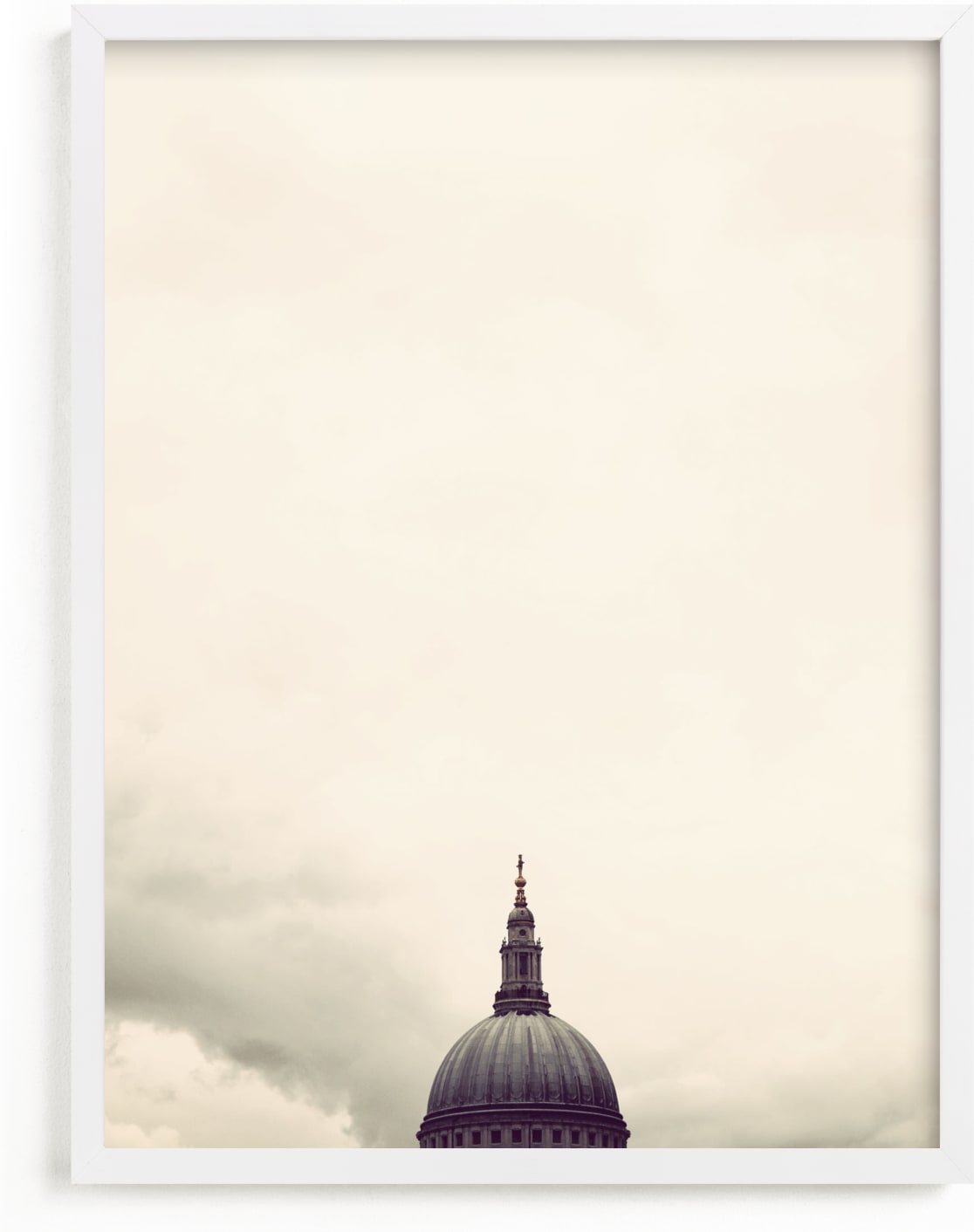 This is a white art by 45wall design called St. Paul's Cathedral, London.