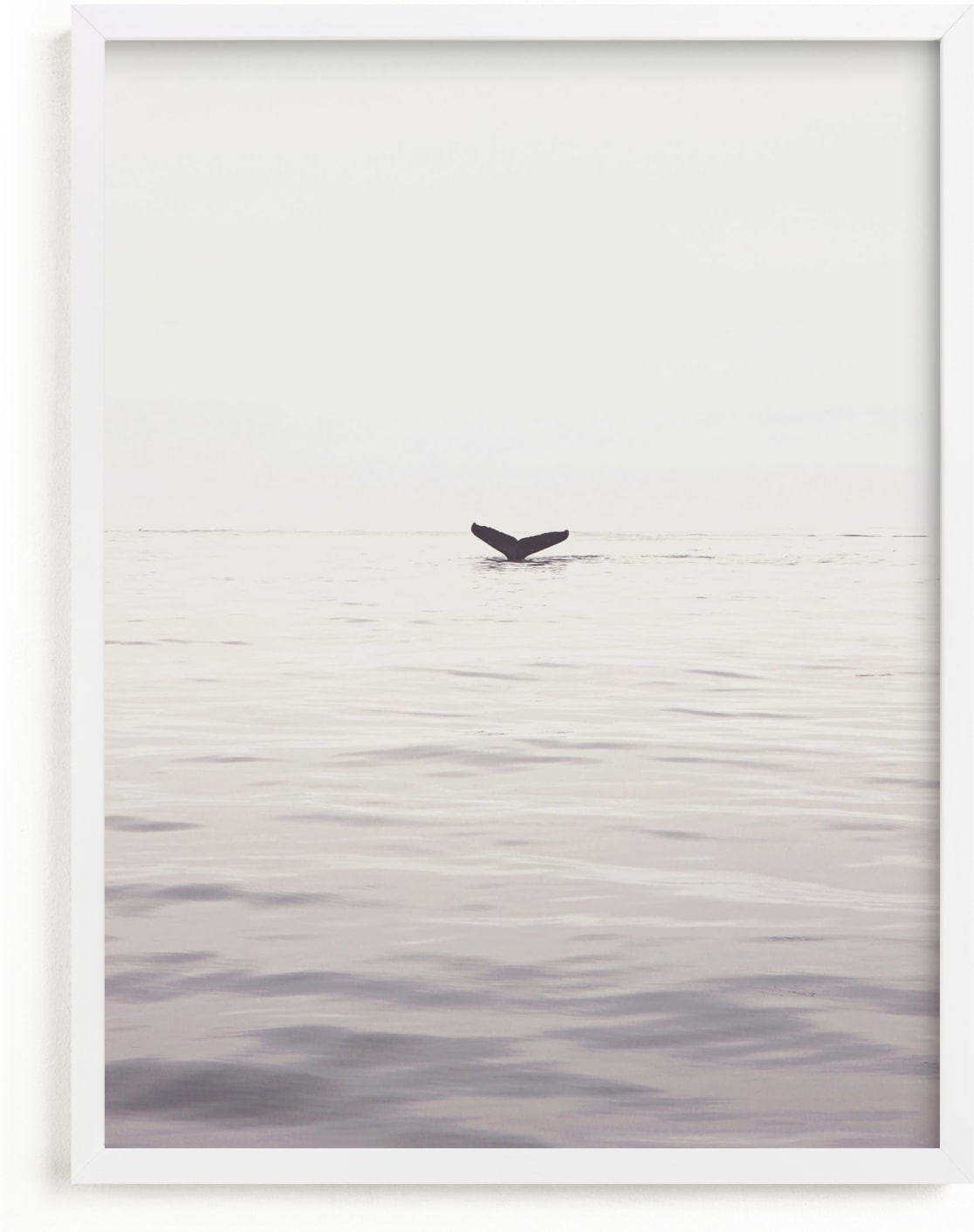 This is a grey art by Joelle Segal called A Humpback Tale.