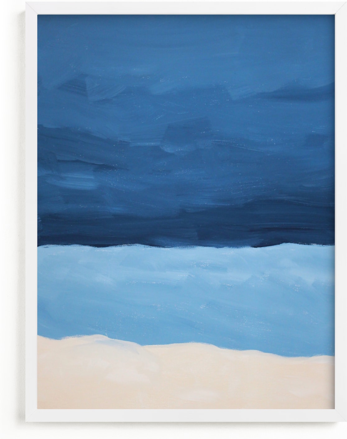 This is a blue art by Colleen Ehrlich called Blue Horizon.