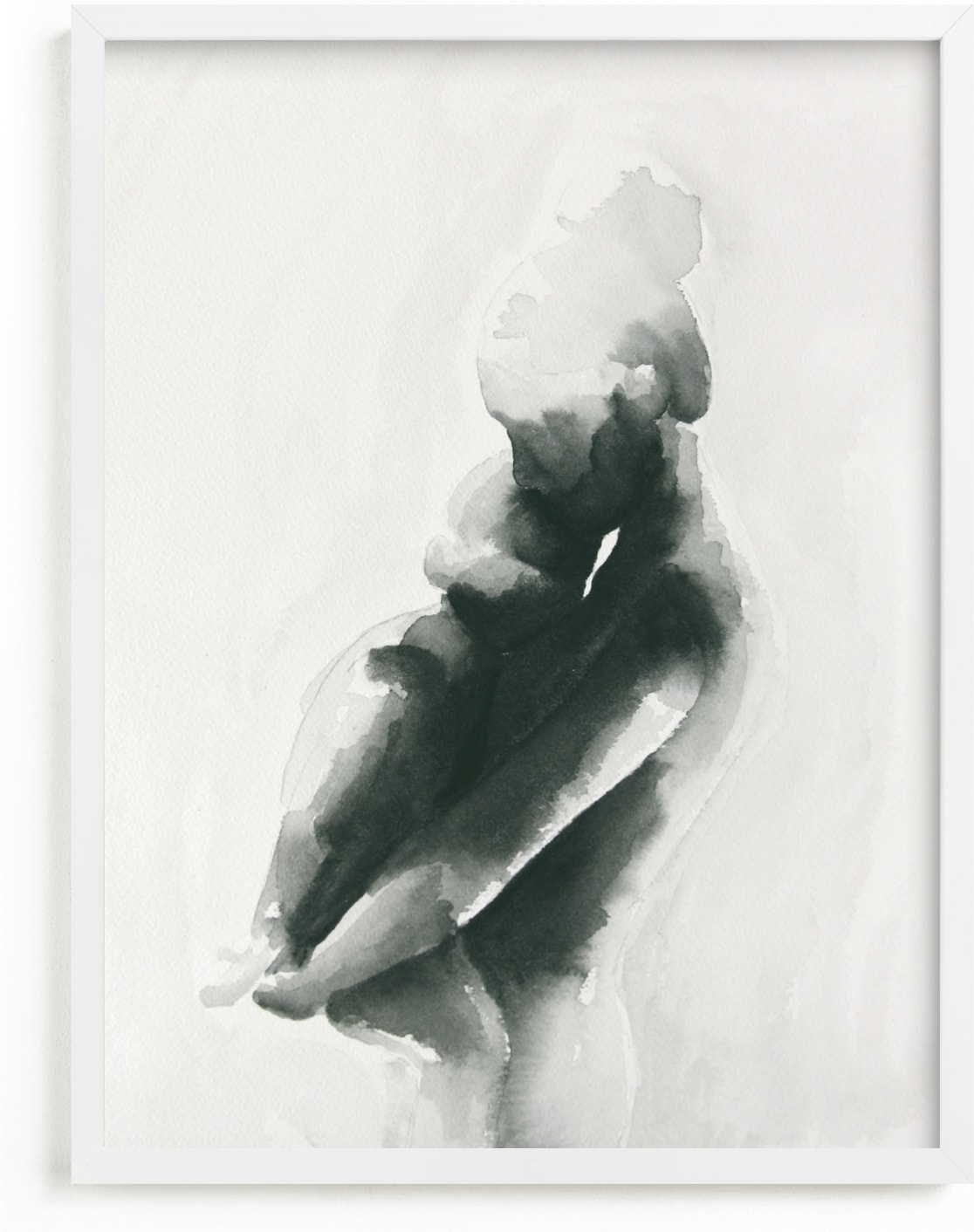 This is a grey art by Kate Ahn called Mother Embrace Color.