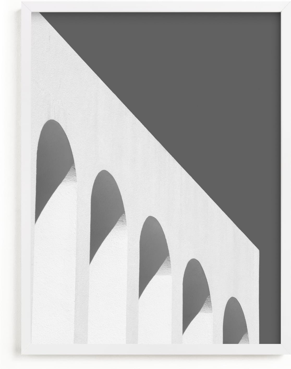This is a black and white art by Alaric Yanos called Arches in black and white.
