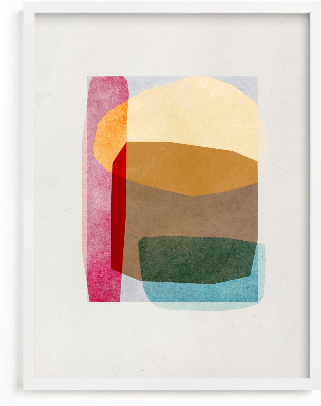 This is a colorful art by Sumak Studio called sheer shapes.