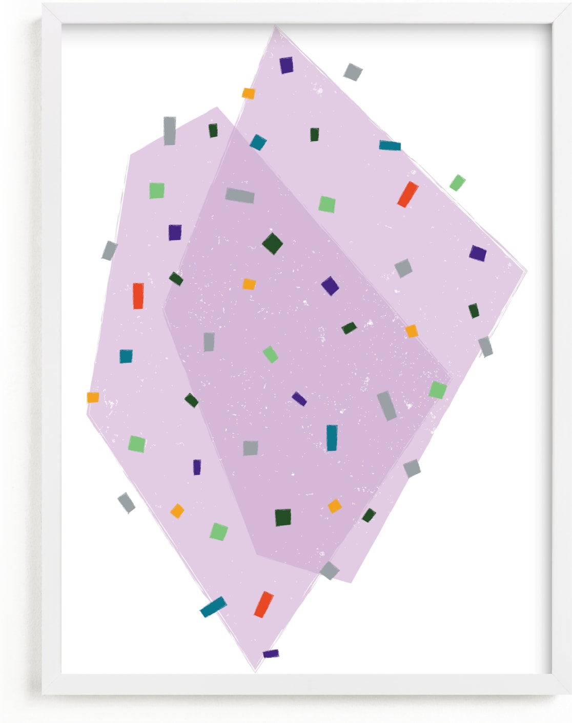 This is a silver kids wall art by Kanika Mathur called Mod Terrazzo.