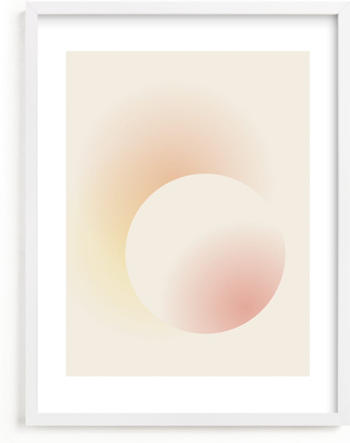 This is a yellow kids wall art by Sarah Lund called Light of the Sun.