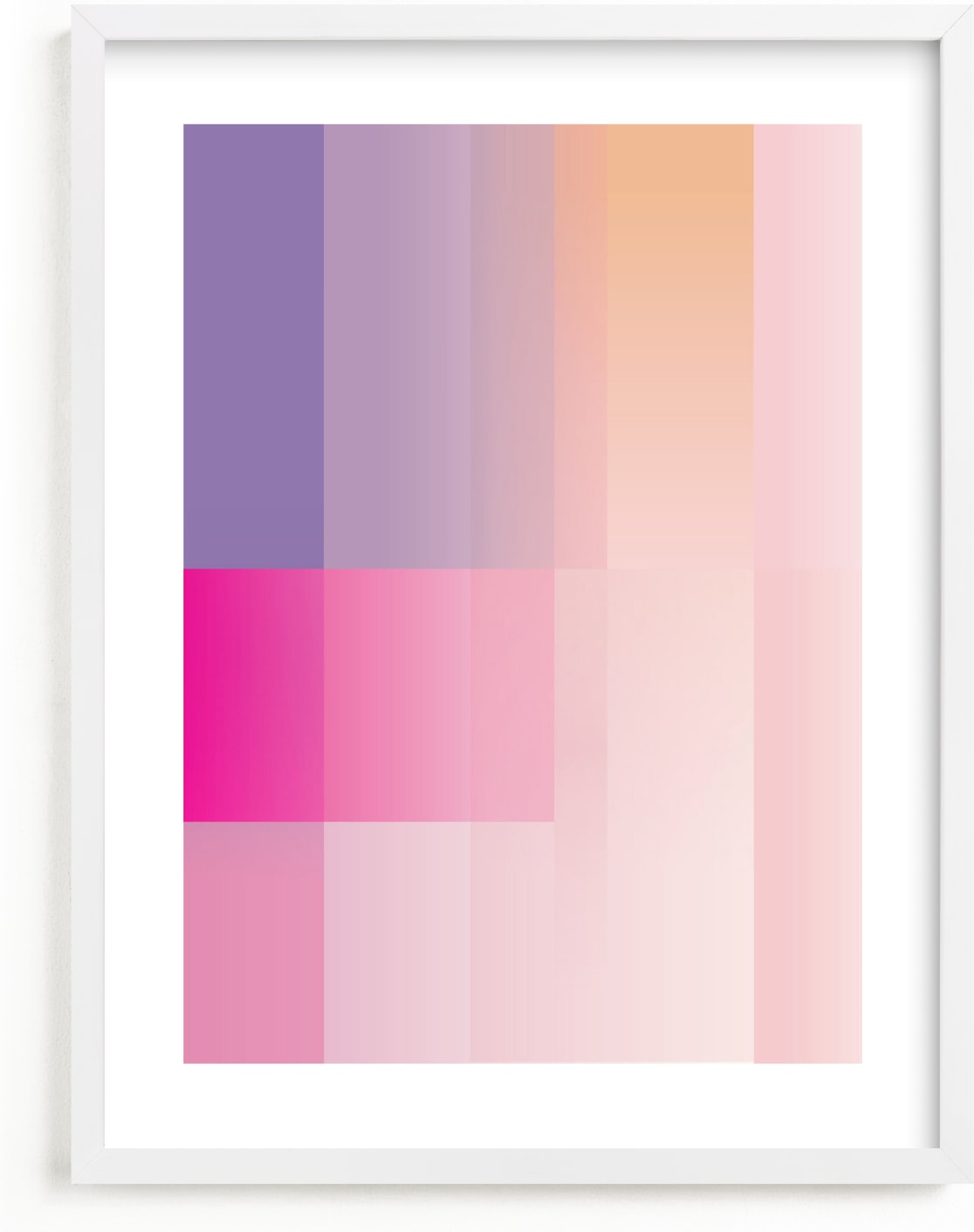 This is a colorful kids wall art by Baumbirdy called gradients.