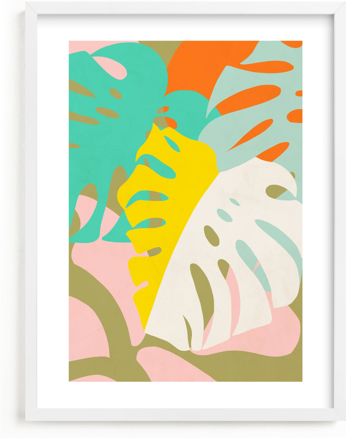 This is a colorful kids wall art by Dominique Vari called Tropical Vibes.