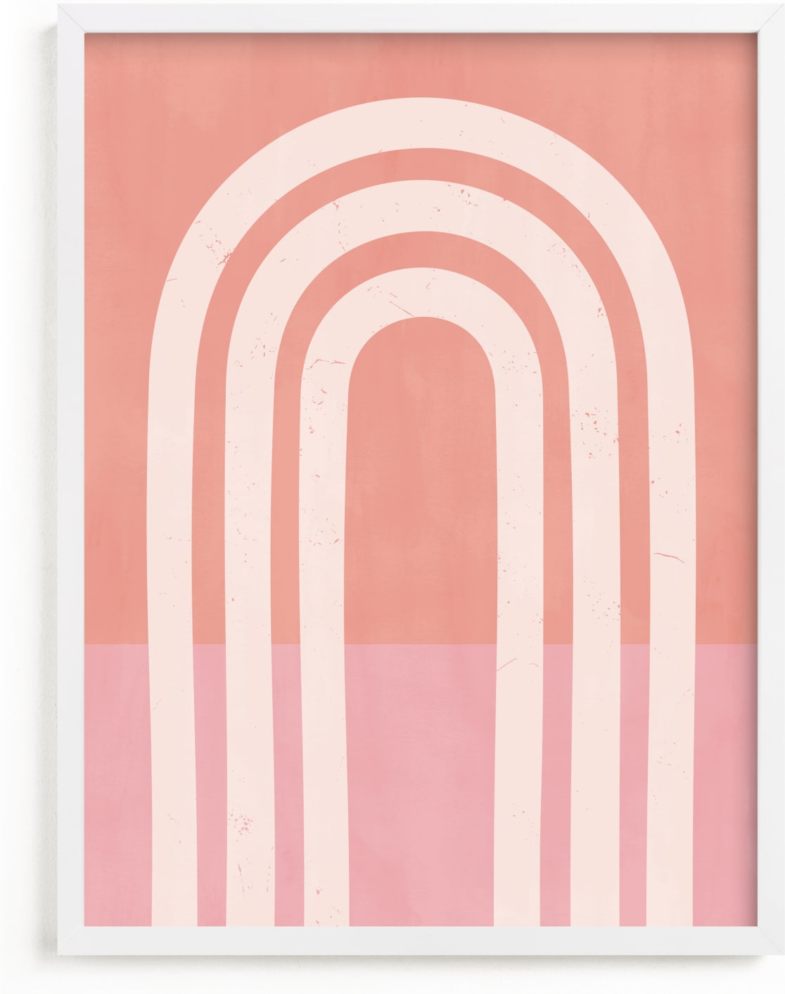 This is a pink kids wall art by Iveta Angelova called Retro Vibes.