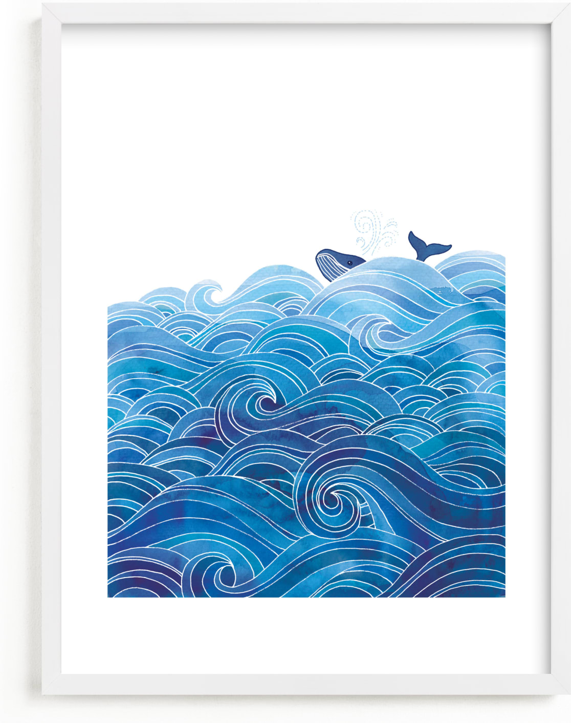 This is a blue kids wall art by Stardust Design Studio called seas the day.