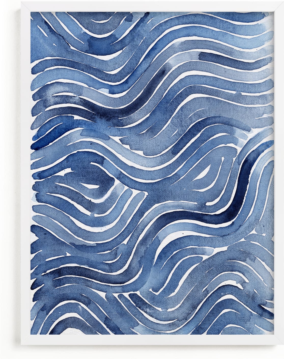 This is a blue kids wall art by Kristine Sarley called Playful Tide.