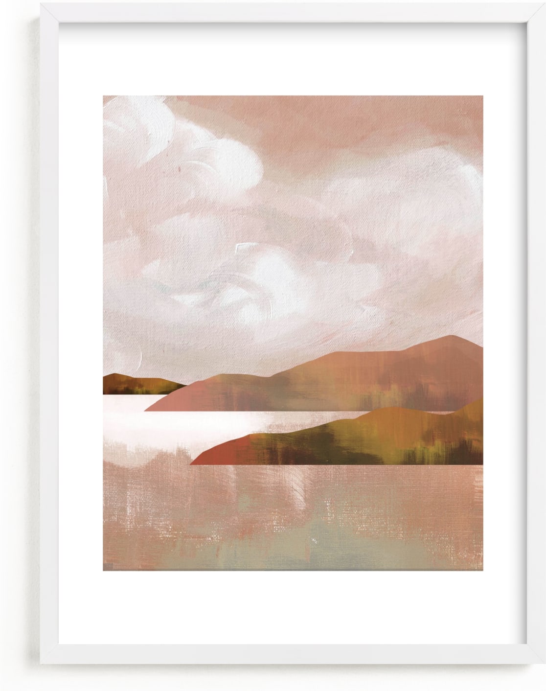 This is a beige kids wall art by AlisonJerry called beyond blue ridge.
