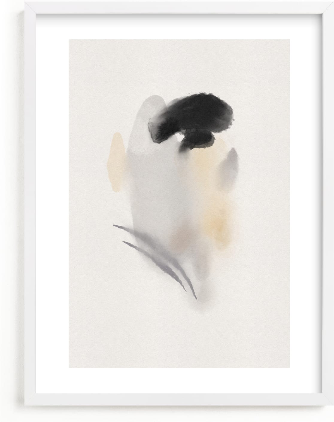 This is a black and white kids wall art by Christa Kimble called Chickadee.