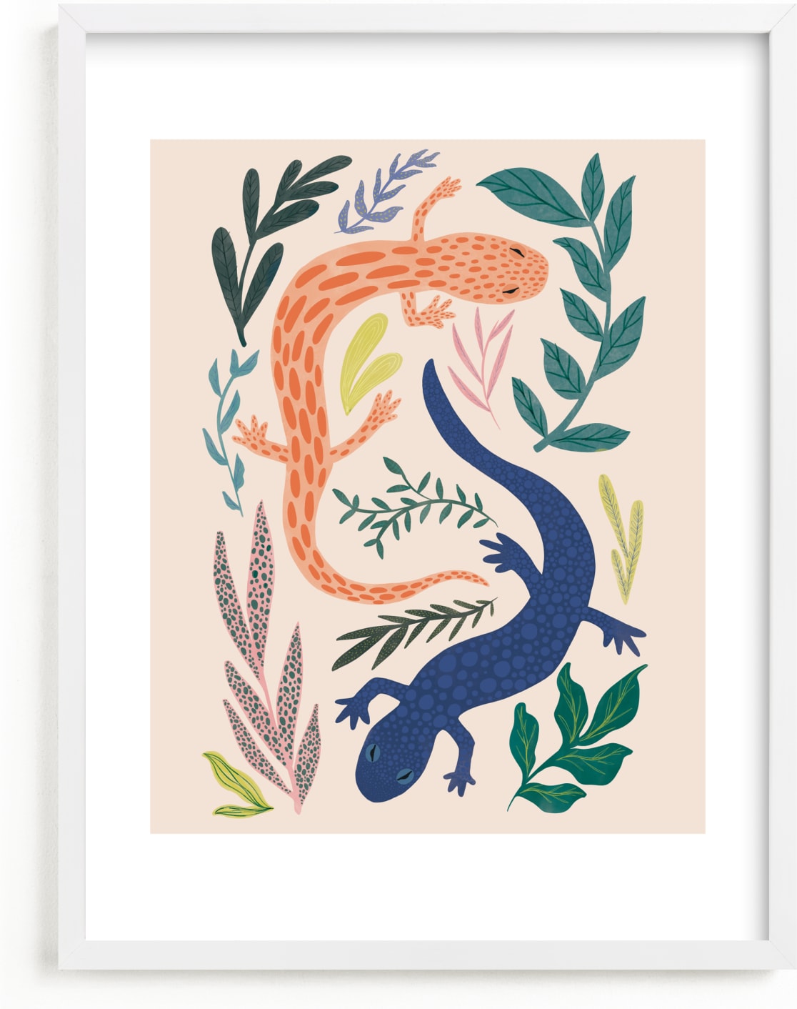 This is a colorful kids wall art by Megan Zang called Ever Changing.