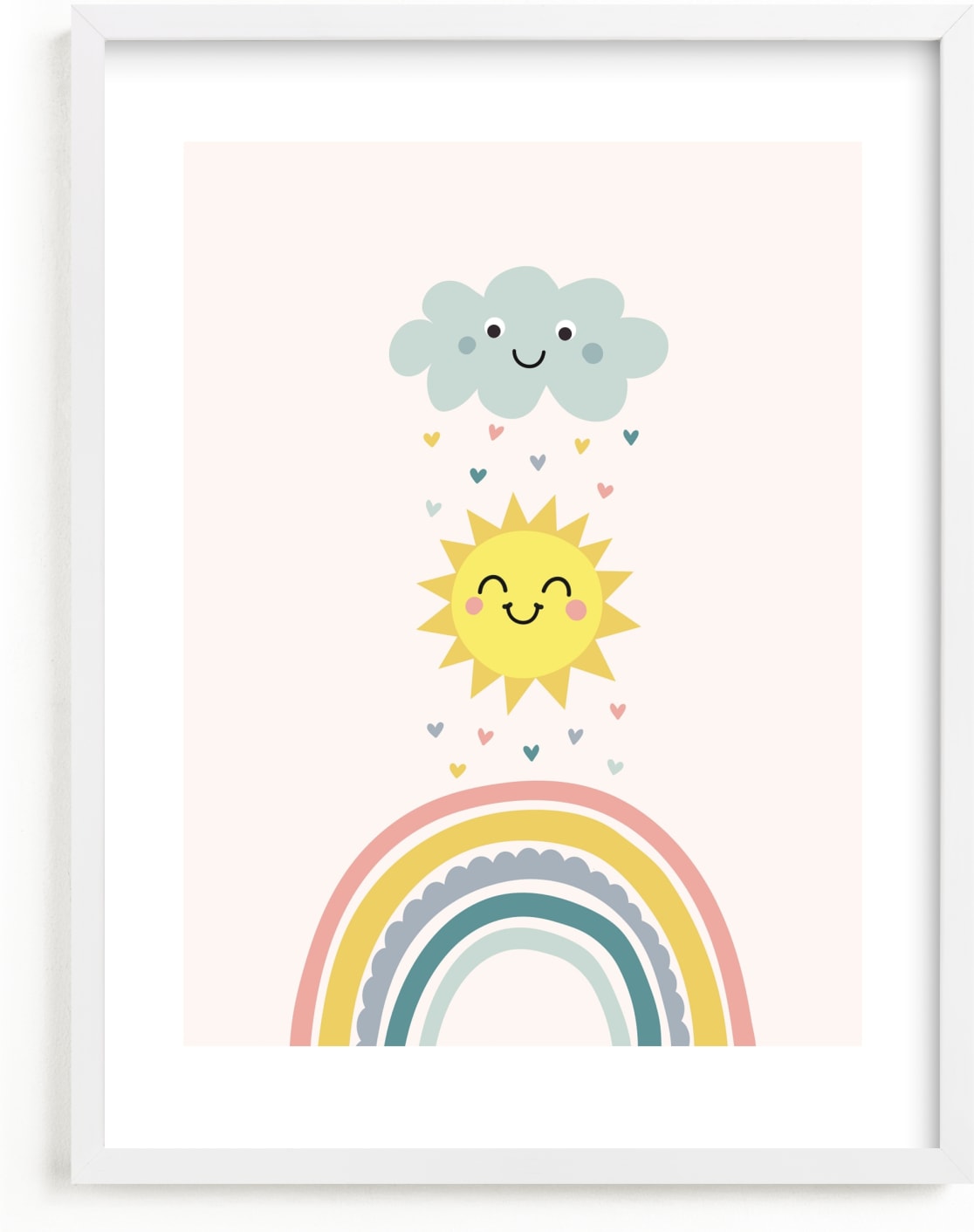 This is a colorful kids wall art by Annie Holmquist called How to make a rainbow.