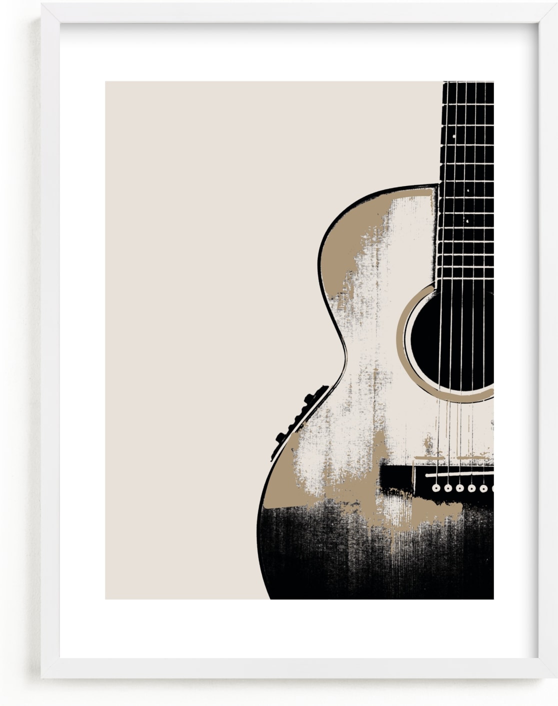 This is a black kids wall art by Char-Lynn Griffiths called Acoustic.