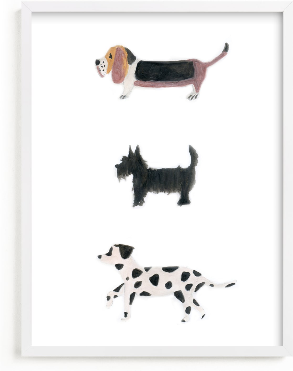 This is a brown kids wall art by Sheila Sunaryo called it's a dog's world.