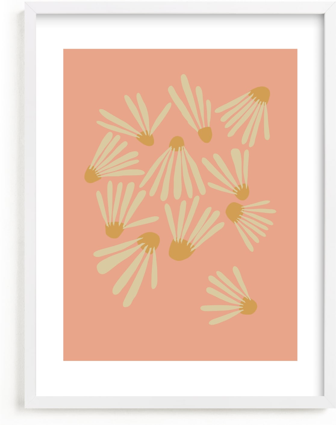 This is a ivory kids wall art by Kate Capone called Vintage Floral Set III.