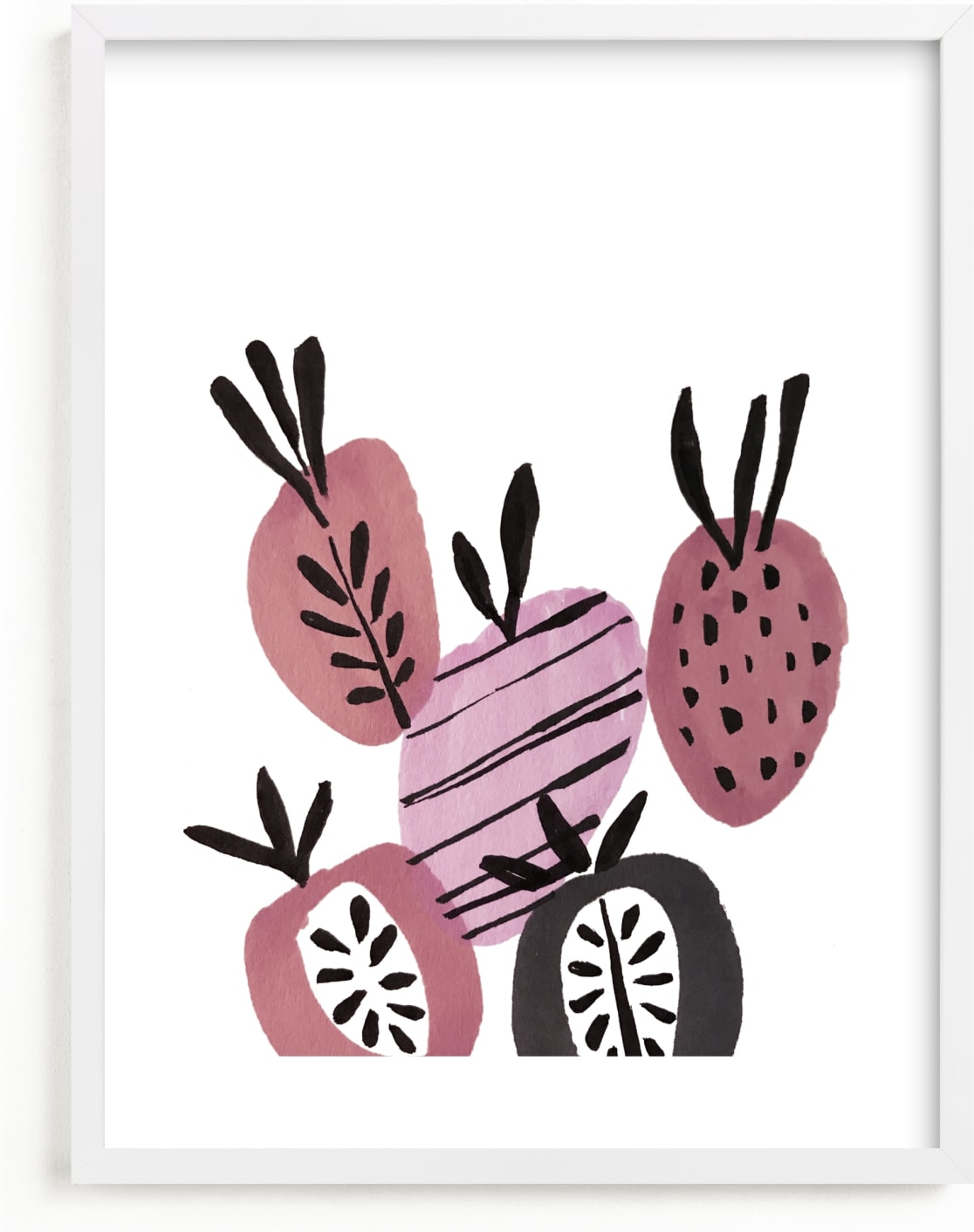 This is a pink kids wall art by Jenna Skead called Mipina.
