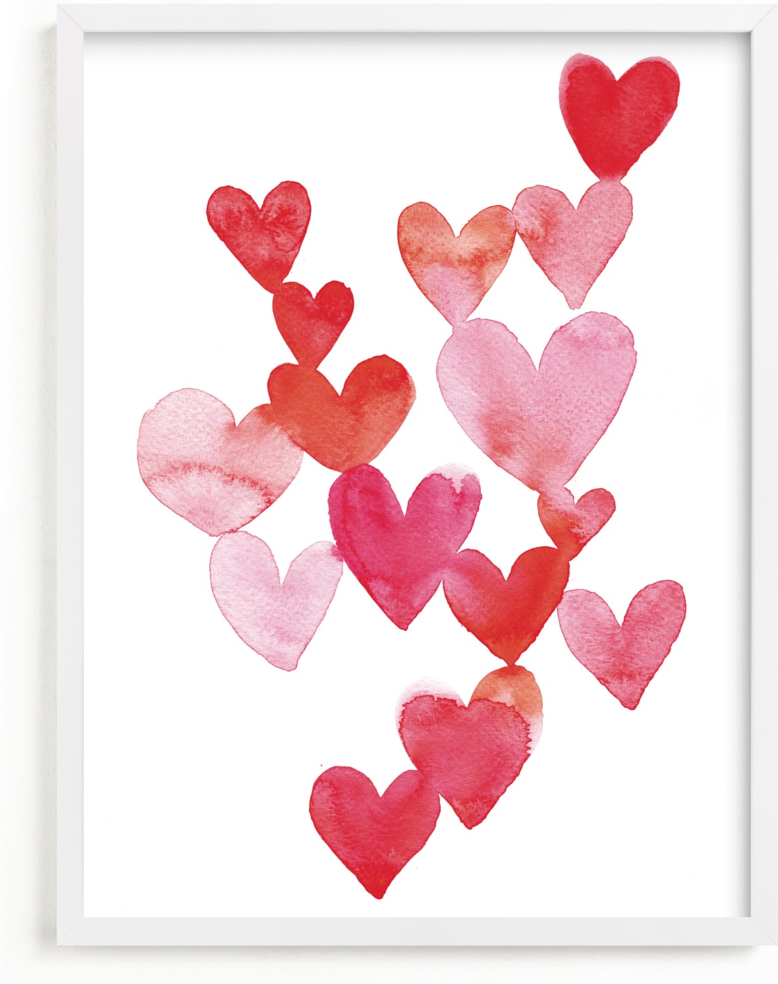 This is a pink kids wall art by Claudia Orengo called Love is around you .