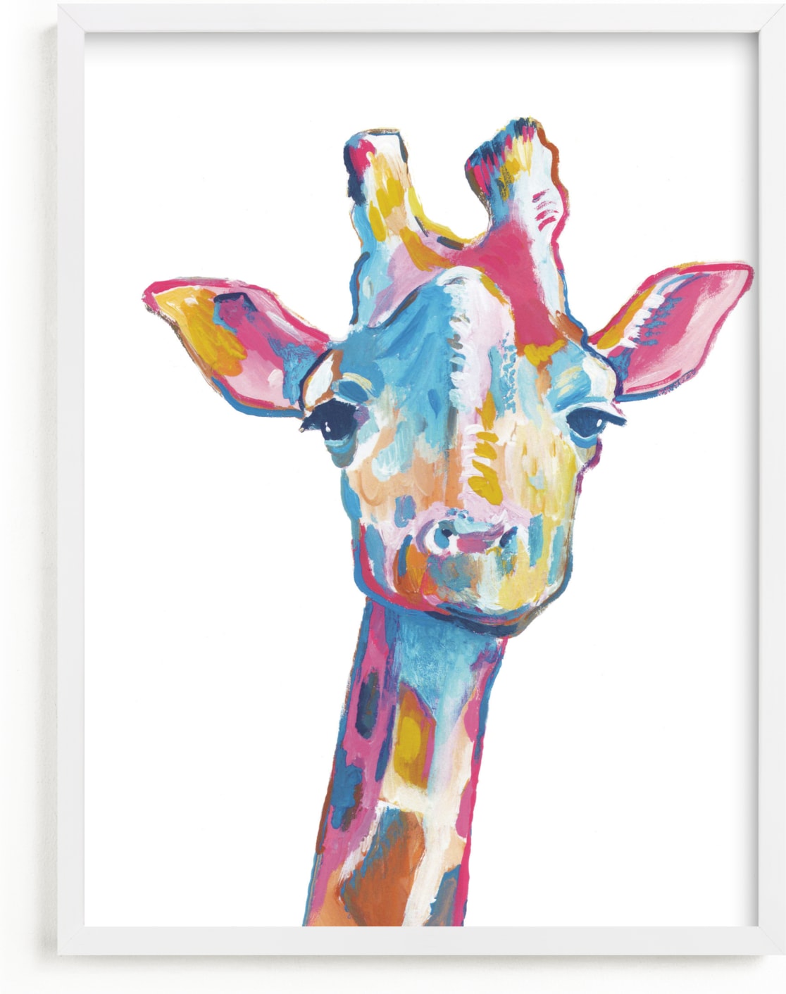 This is a colorful art by Makewells called Mr. Giraffe.