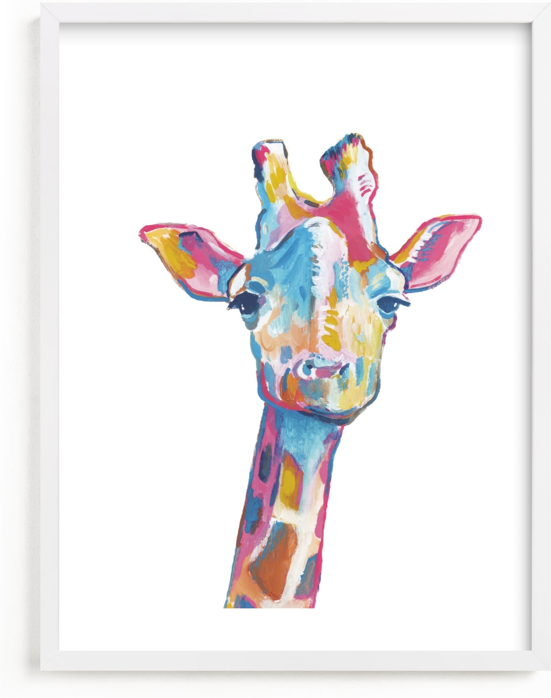 This is a colorful art by Makewells called Mr. Giraffe.
