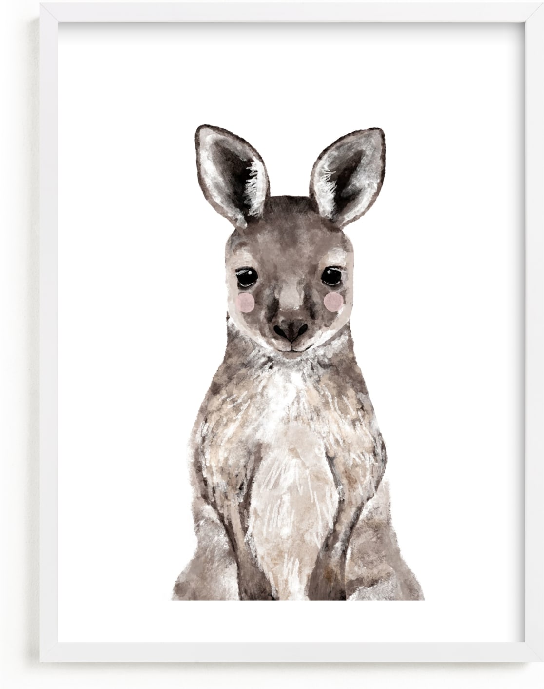 This is a brown art by Cass Loh called Baby Kangaroo.