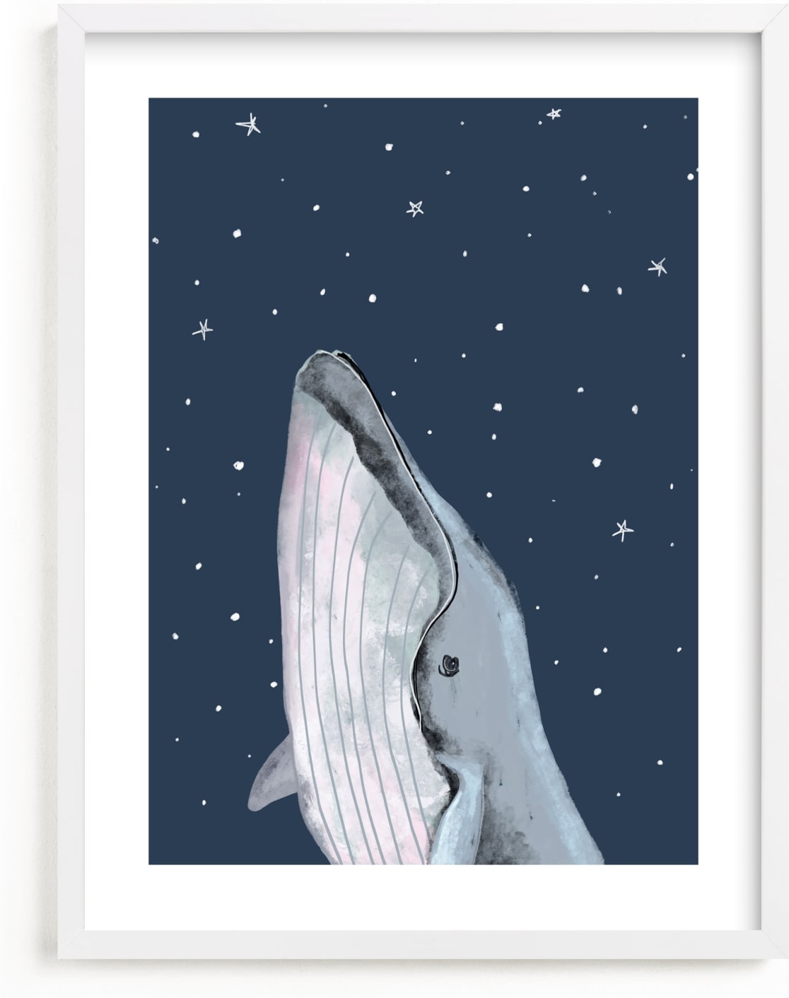 This is a blue art by Cass Loh called starry sky whale.