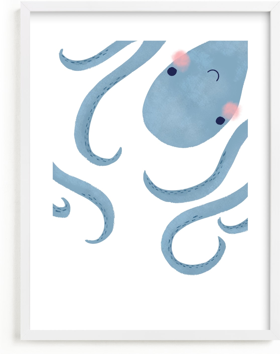This is a blue art by Jackie Crawford called Little Septopus.