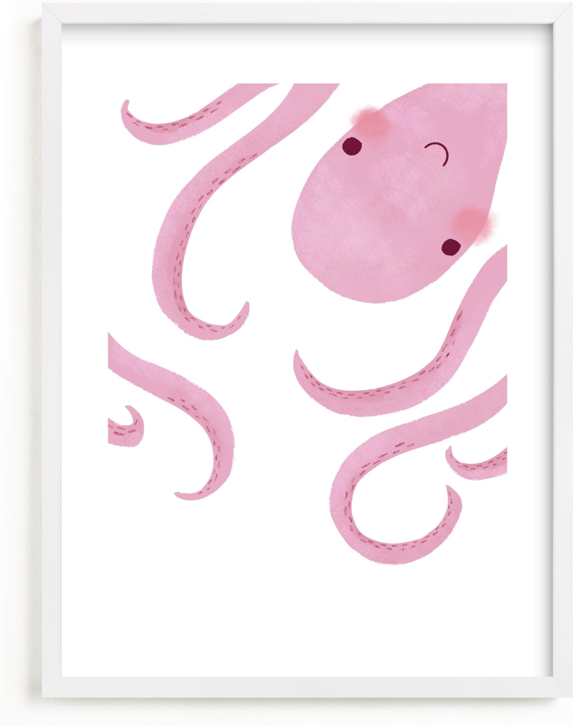 This is a pink art by Jackie Crawford called Little Septopus.