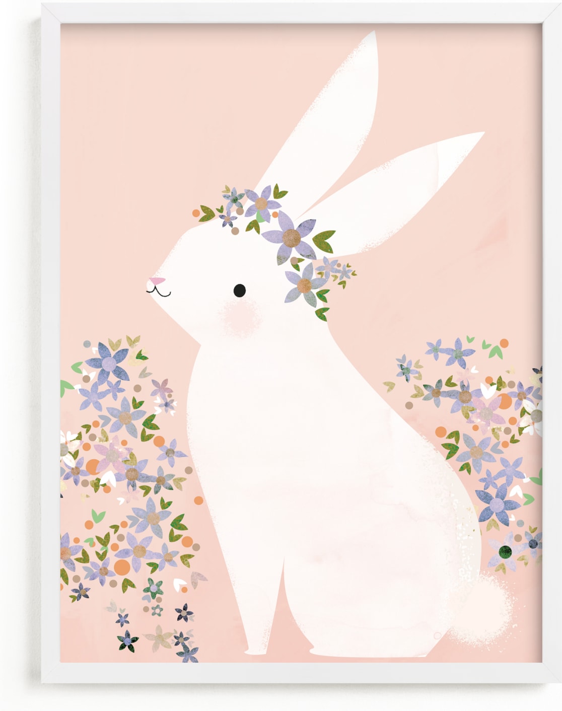This is a colorful art by Lori Wemple called Bunny.