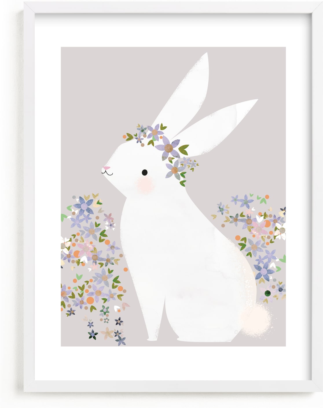This is a colorful art by Lori Wemple called Bunny.