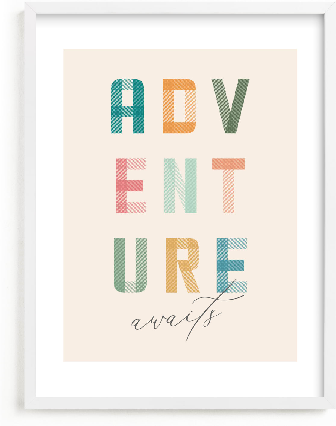 This is a colorful art by Brandy Folse called Adventure Lies Ahead.