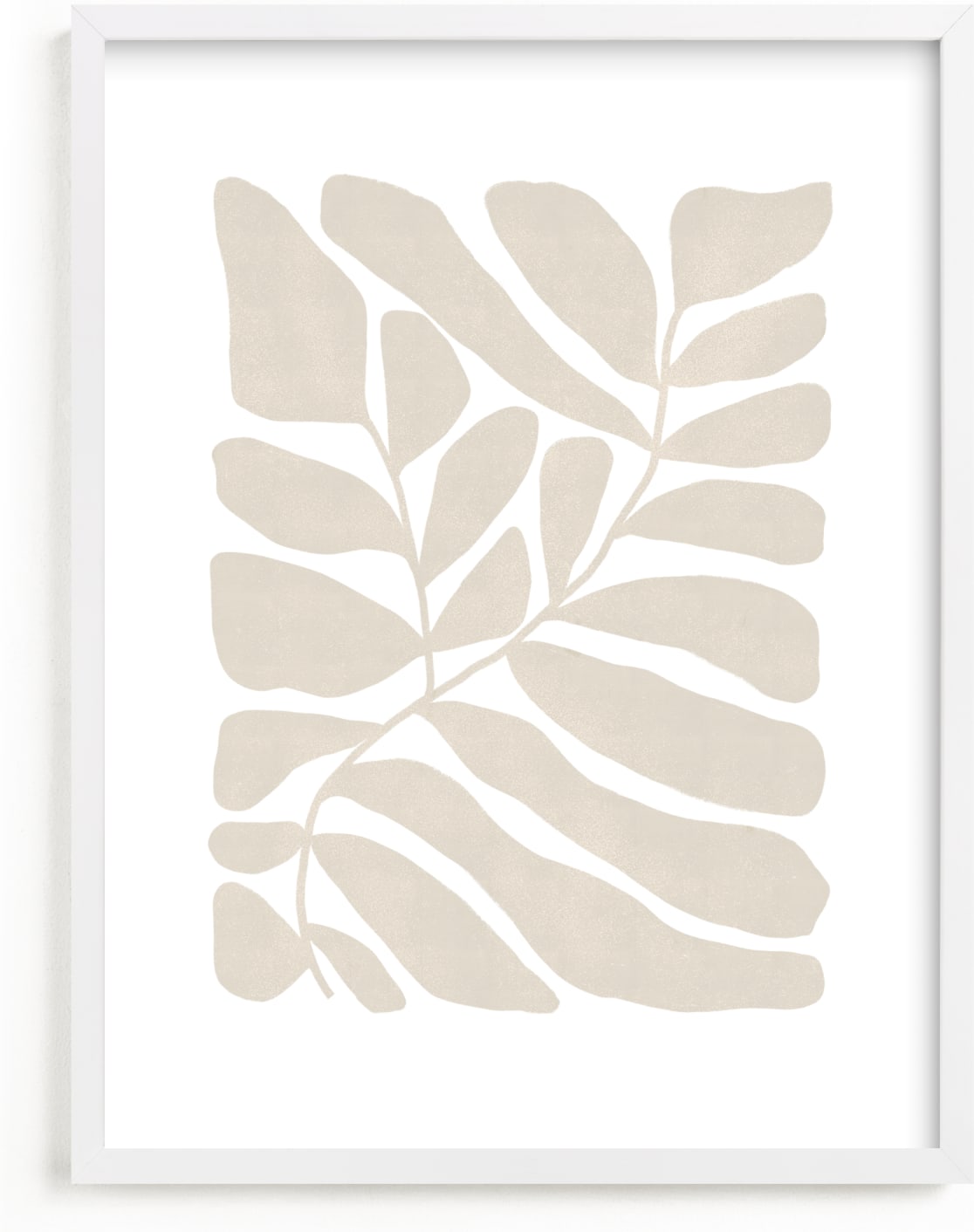 This is a ivory art by Kelly Ambrose called Loopy Leaves I.