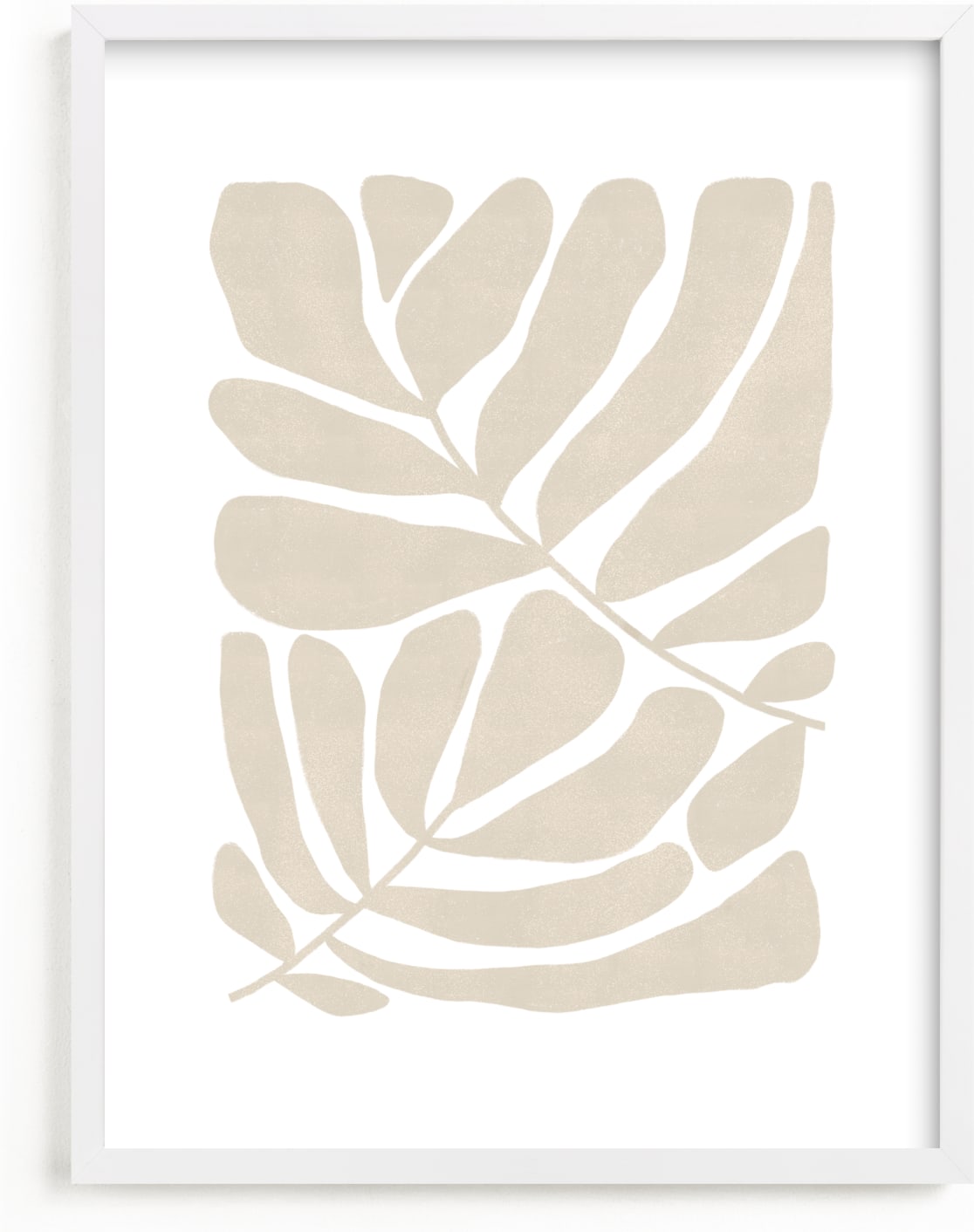 This is a ivory art by Kelly Ambrose called Loopy Leaves II.