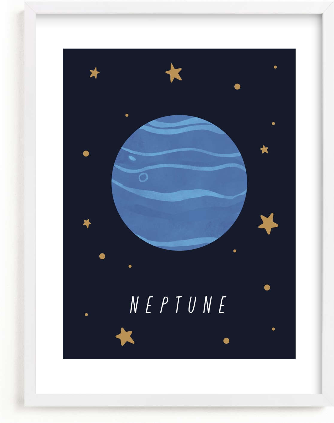 This is a blue art by Elly called Solar System V (Neptune).