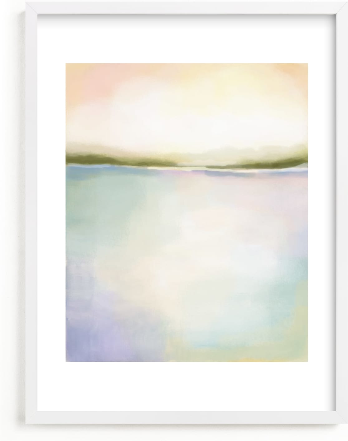 This is a blue, yellow, pink nursery wall art by AlisonJerry called Coral Bay.