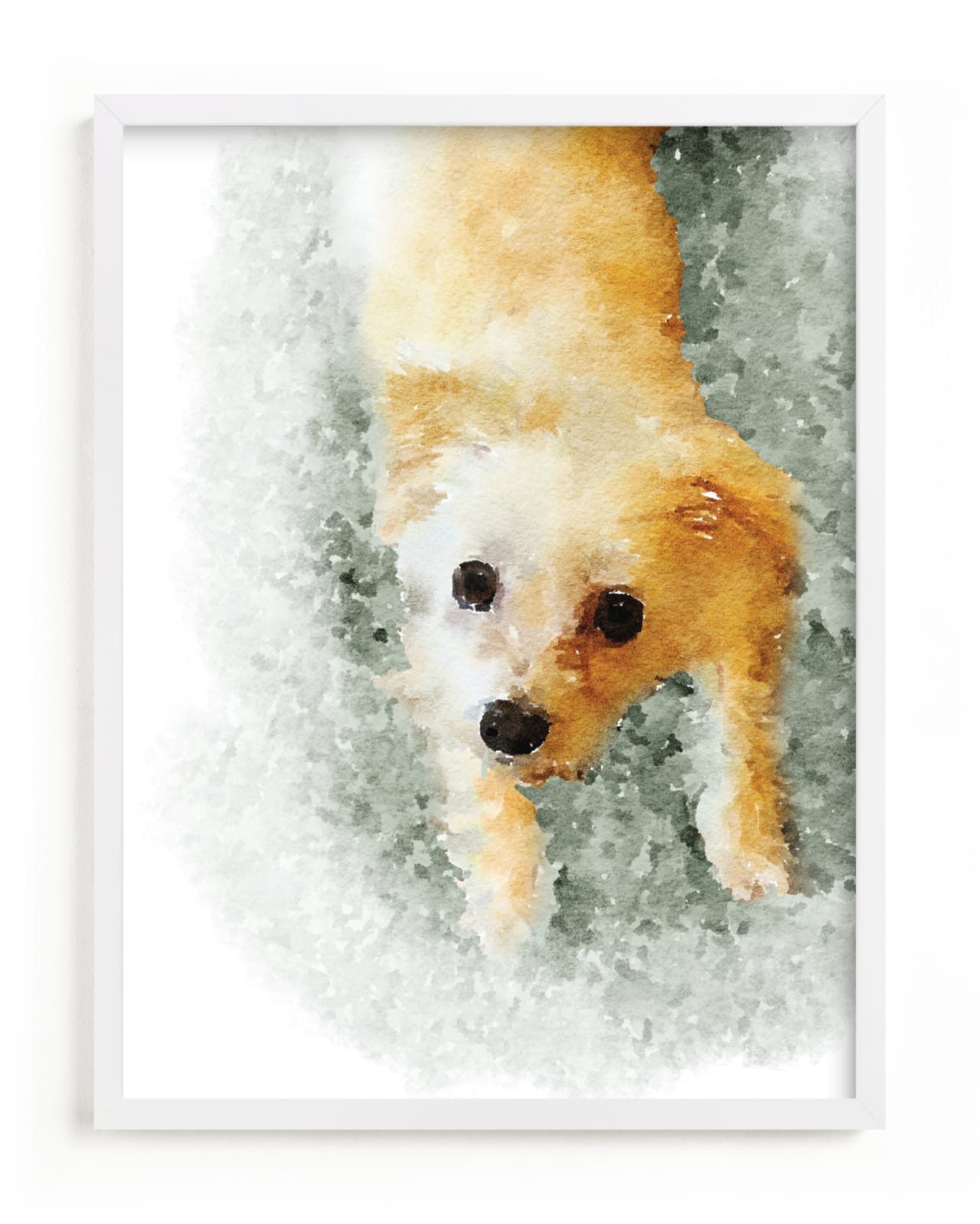 This is a white photos to art  by Minted called Custom Pet Portrait.
