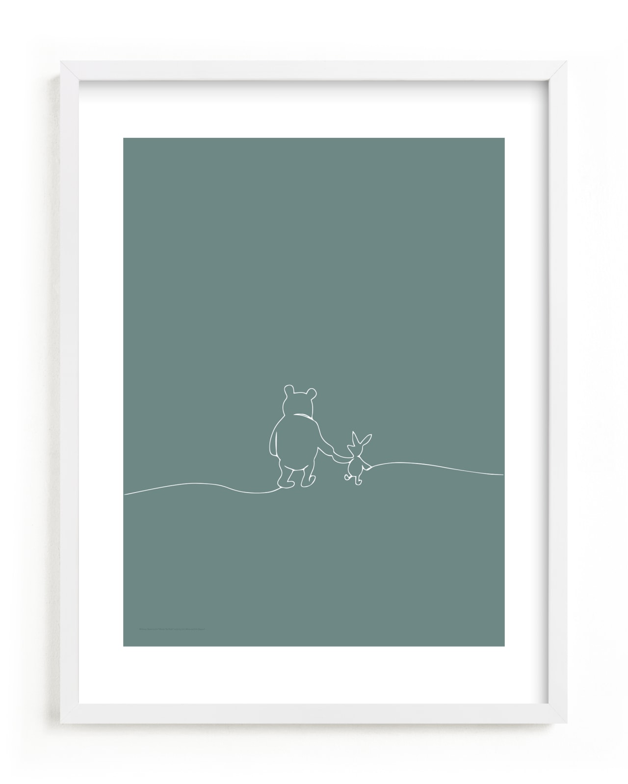 "A Simple Stroll from Disney's Winnie The Pooh" - Limited Edition Art Print by Britt Mills in beautiful frame options and a variety of sizes.
